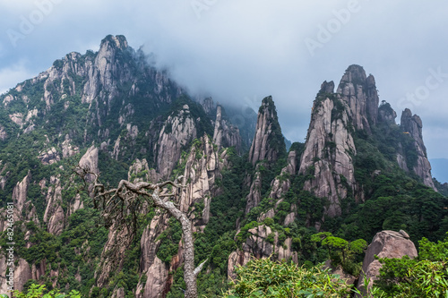 Zhangjiajie National forest park at Wulingyuan Hunan China