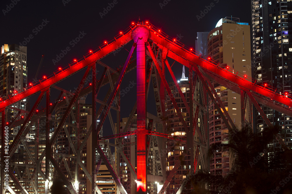 Fototapeta premium The iconic Story Bridge in Brisbane, Queensland, Australia