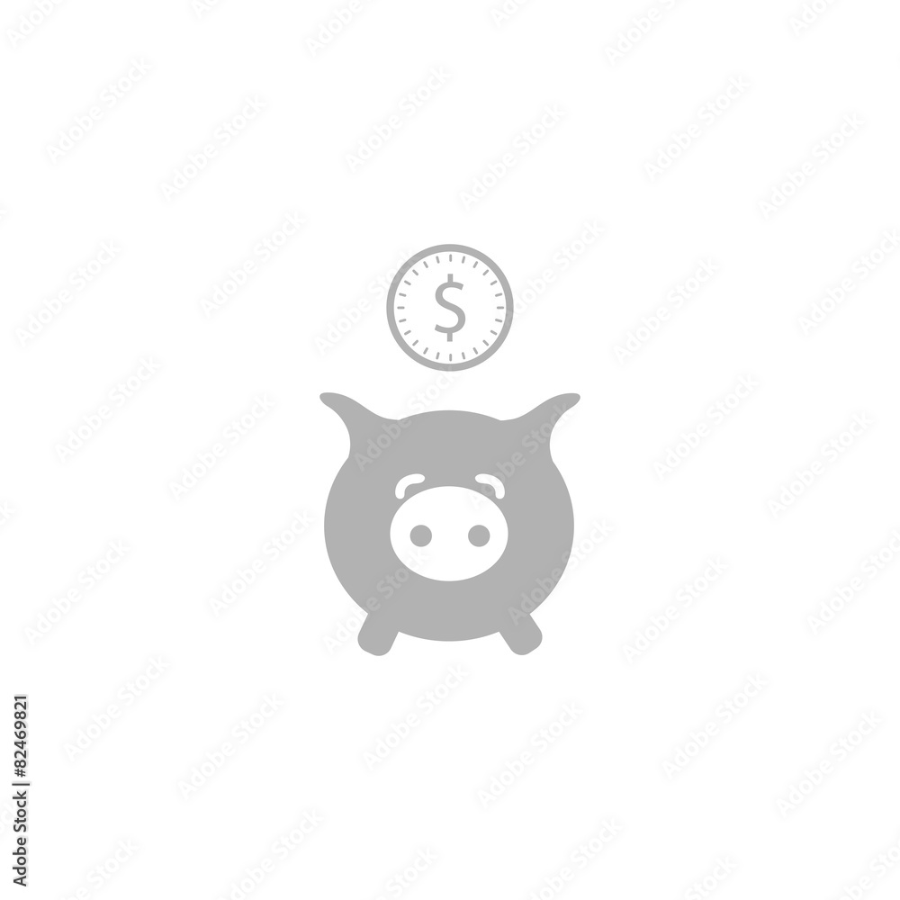 Simple icon Piggy Bank. Simple icon Piggy Bank.