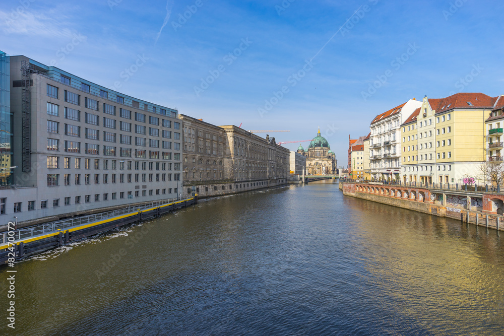 Berlin cathedral and canal