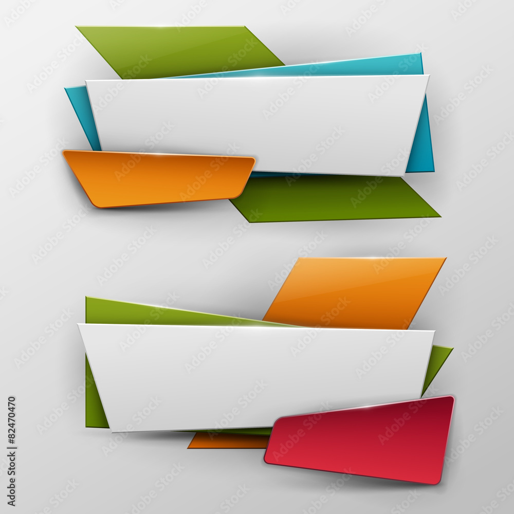 Vector banners set. Vector banners set.