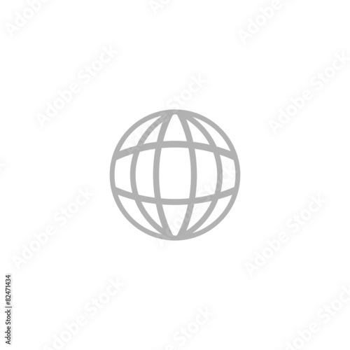 A simple icon of the globe.