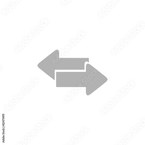 Simple icons by arrows to the right and left.