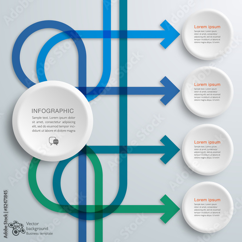 Infographics Vector Background ＃Arrow, Process Chart