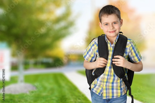 Child. Smiling Hispanic Student Portrait photo