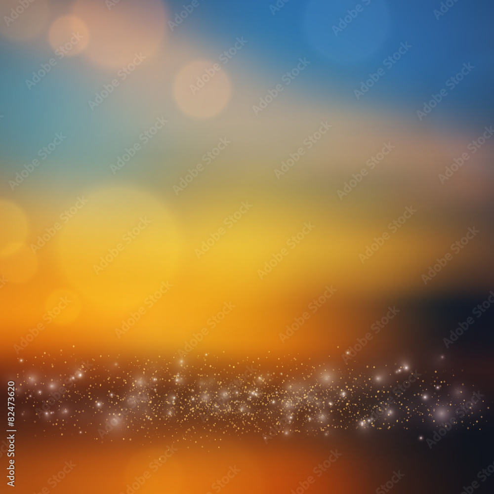 Fototapeta premium Abstract blurred bokeh effect background