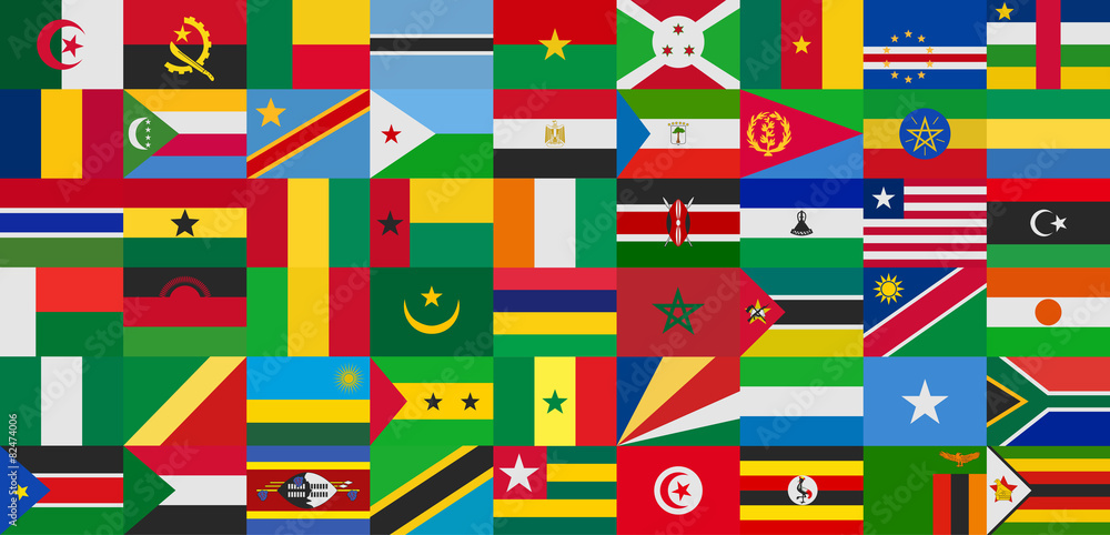 flag of africa states vector set flag of africa states vector set