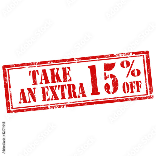 Take An Extra 15% Off-stamp