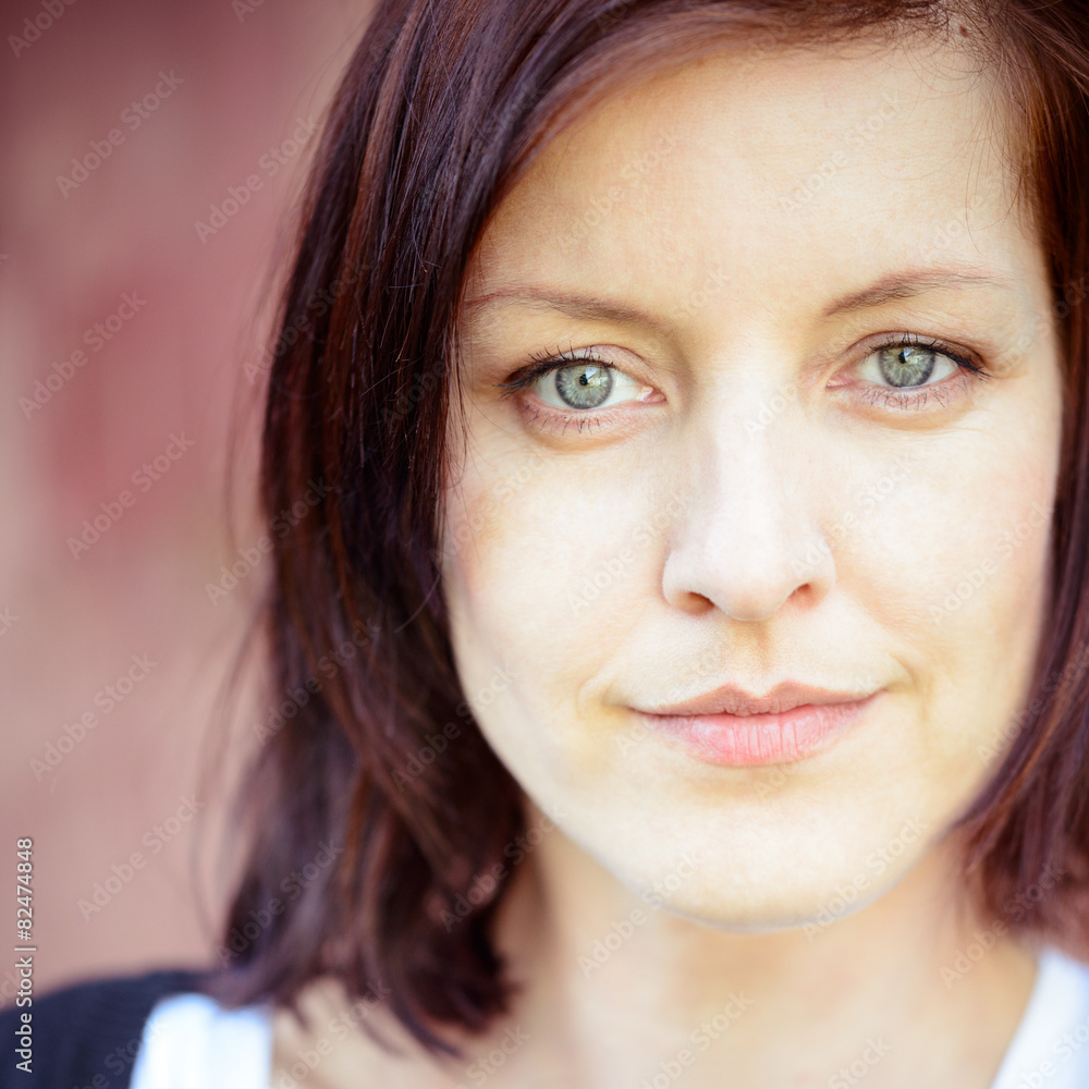 Obraz premium Lächelnde Frau