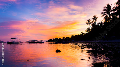 Couché de soleil sur l'île de Bohol © Loïc Bourgeois