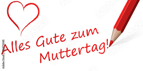 red pen with text for Mother's Day
