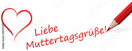 red pen with text for Mother's Day