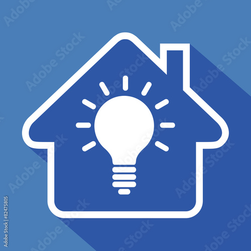 Logo maison et éclairage.