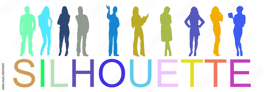 vector people silhouettes vector people silhouettes