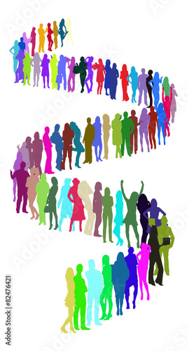 vector people silhouettes