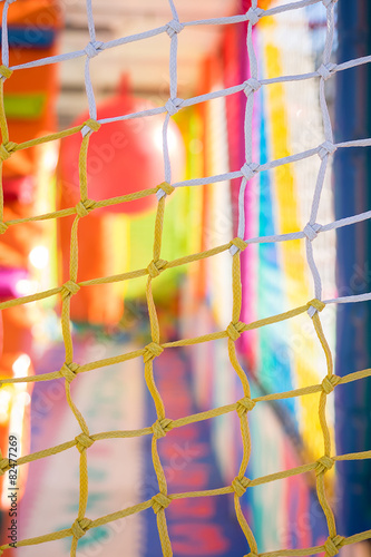 colorful plastic background from the children's playground