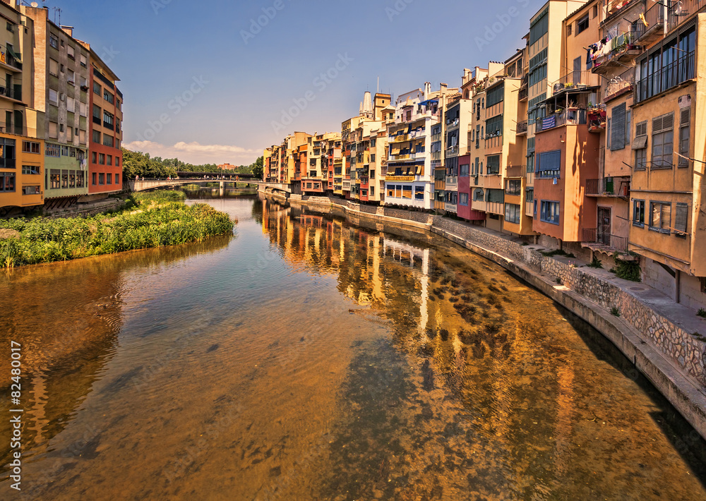Fototapeta premium Historical jewish quarter in Girona. Spain, Catalonia.