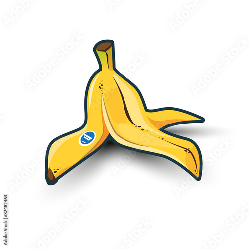 Banana Peel with Shadow