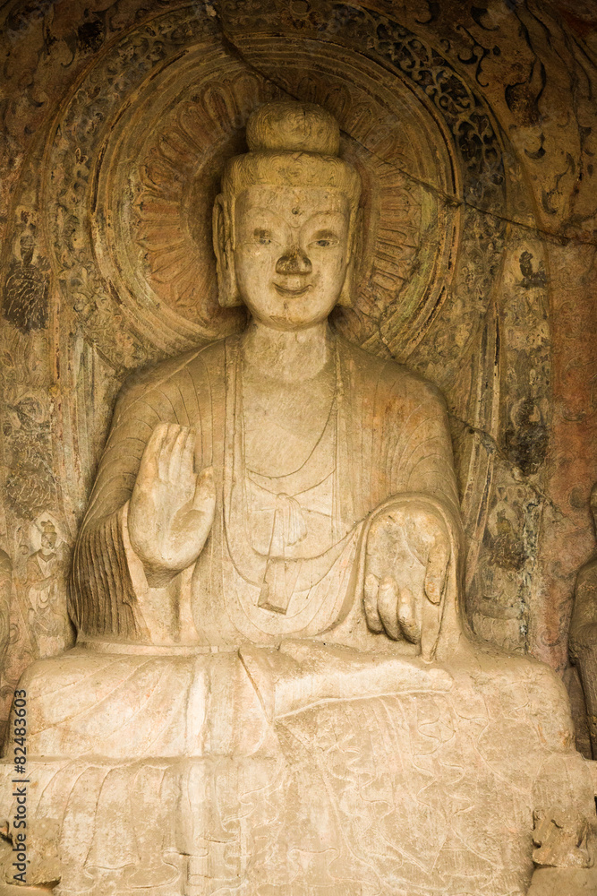 Buddhas in Yungang Caves,China