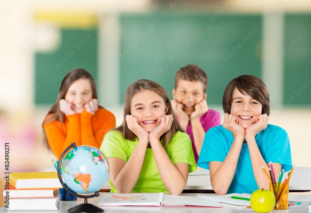 Fototapeta premium Child, school, student.