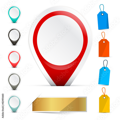 Empty Paper Vector Labels - Stickers