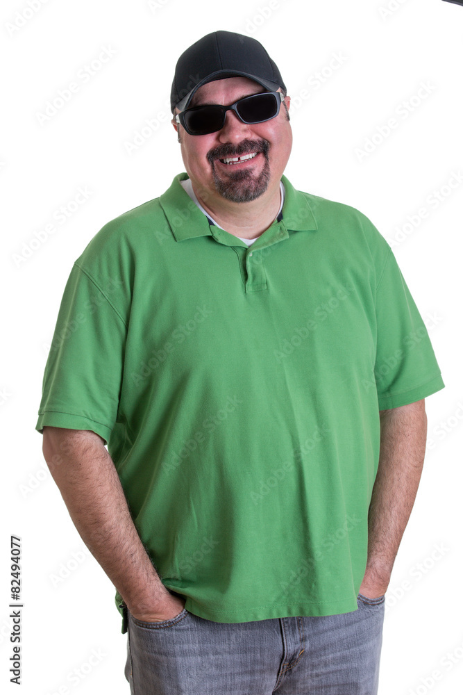 Man Wearing Sunglasses with Hands in Pockets Man Wearing Sunglasses with Hands in Pockets