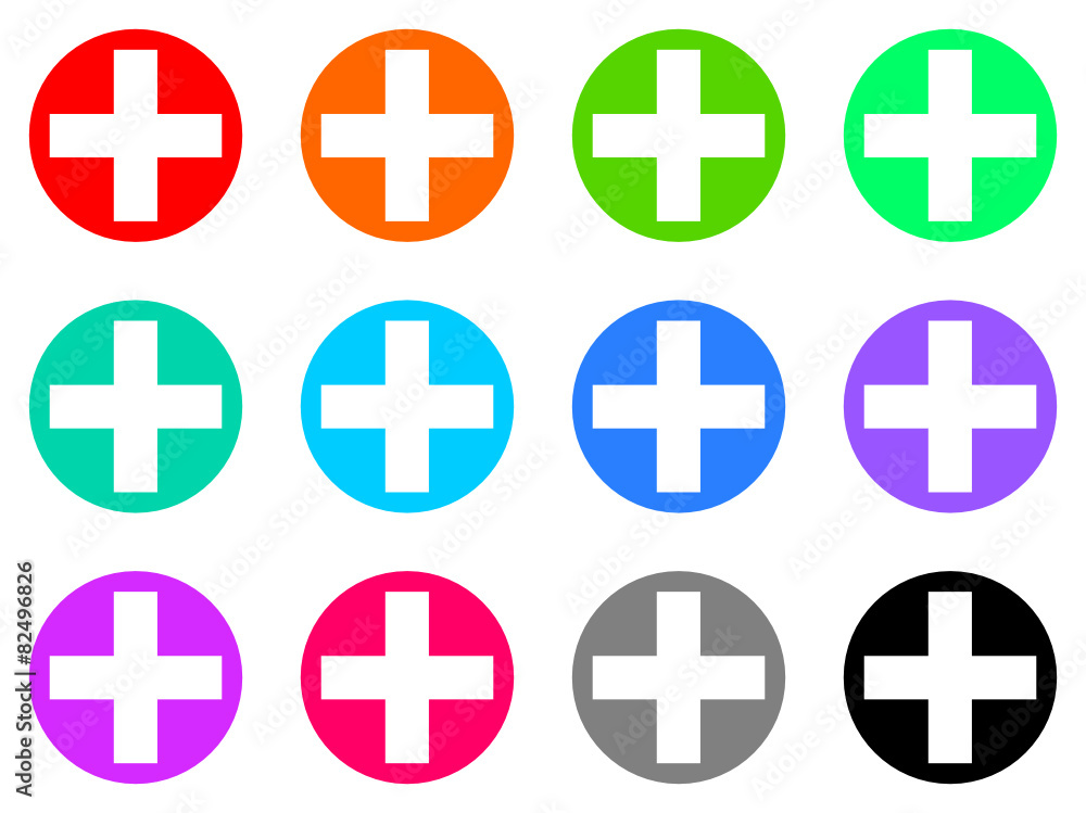 Obraz premium plus vector web icon set