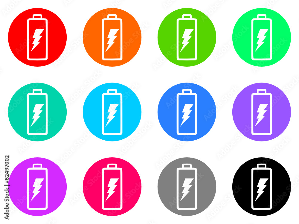 battery vector web icon set battery vector web icon set