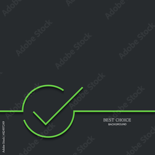 Vector modern green check mark