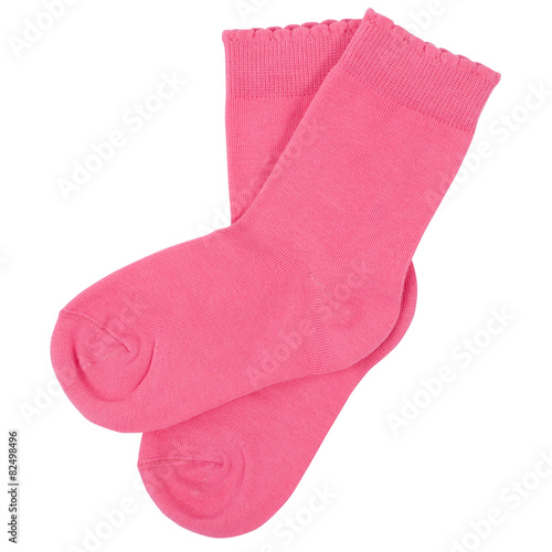 Pair of socks. Isolated on a white background.