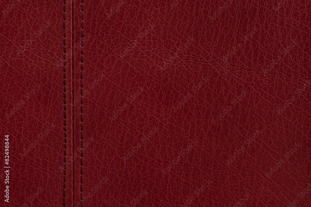 Fototapeta premium Red leather texture background