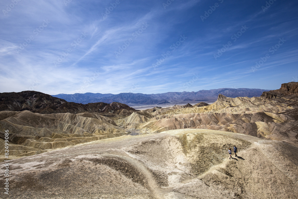 Zabriskie point, death valley, california, usa