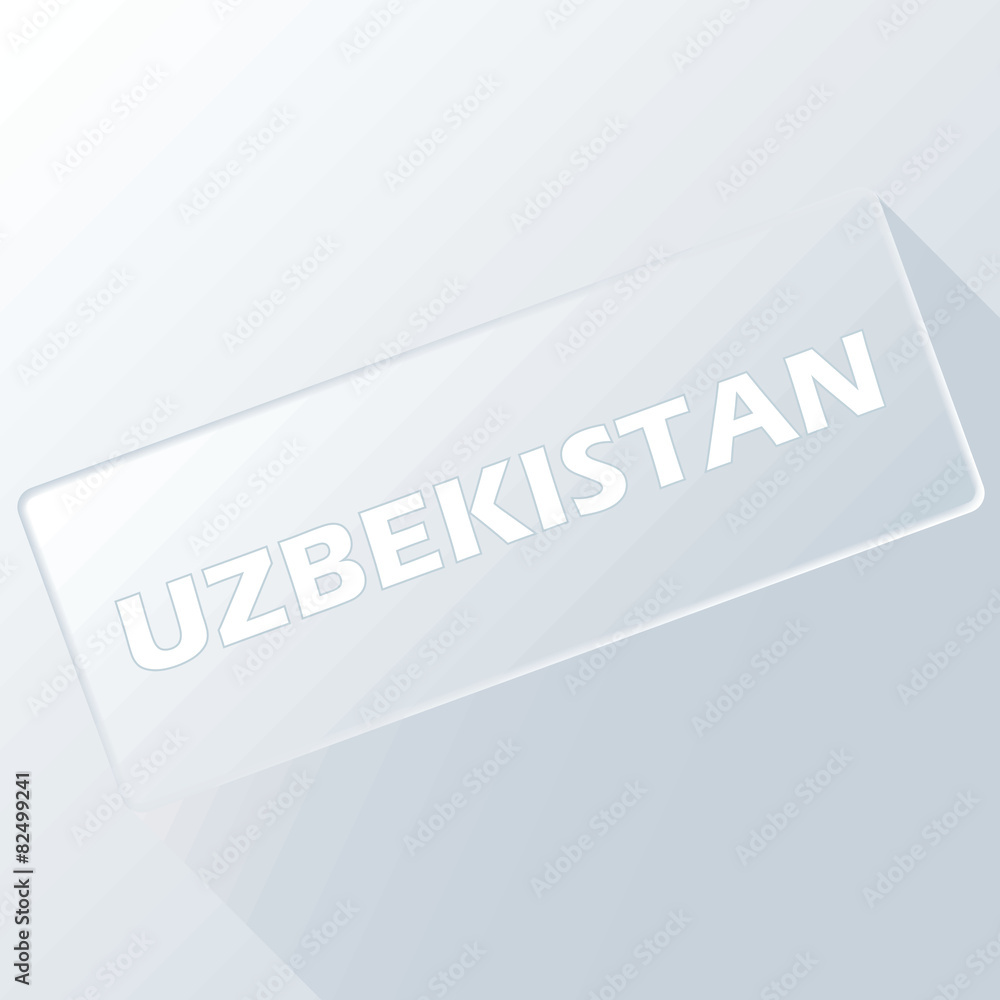 Uzbekistan unique button Uzbekistan unique button