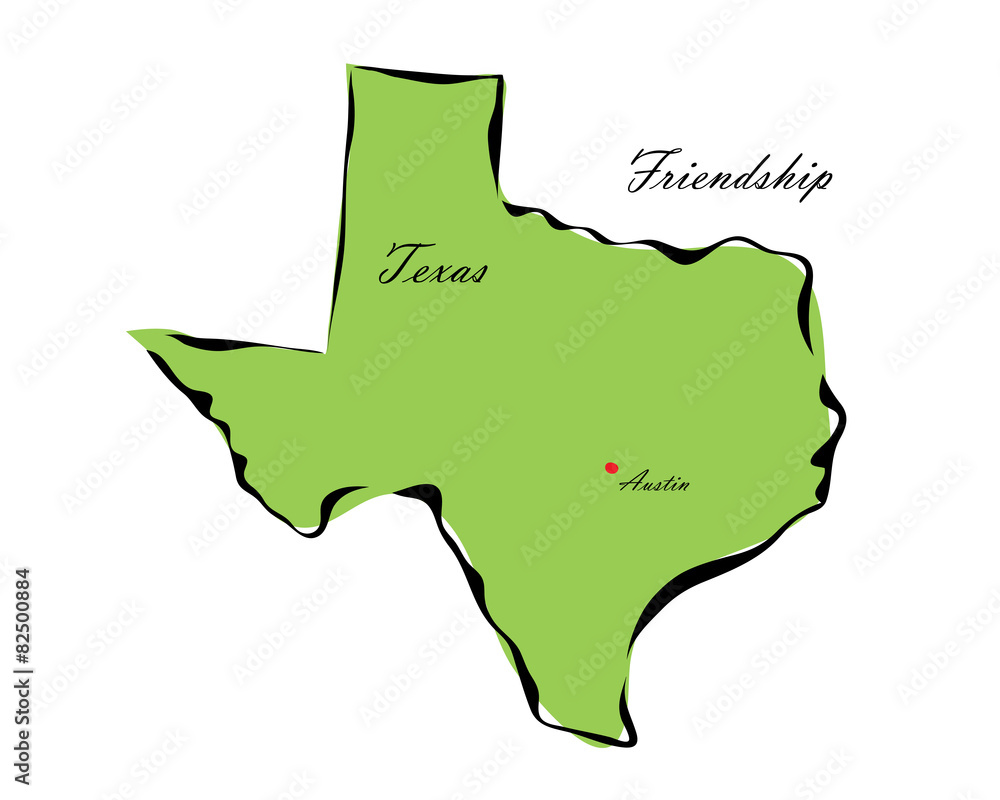 50 states of America. State of Texas