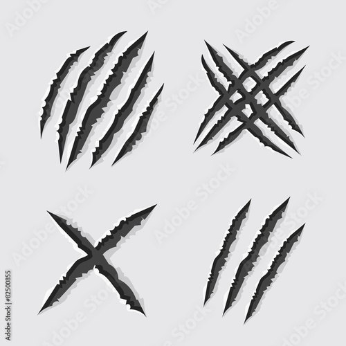 Scratches on a gray background.