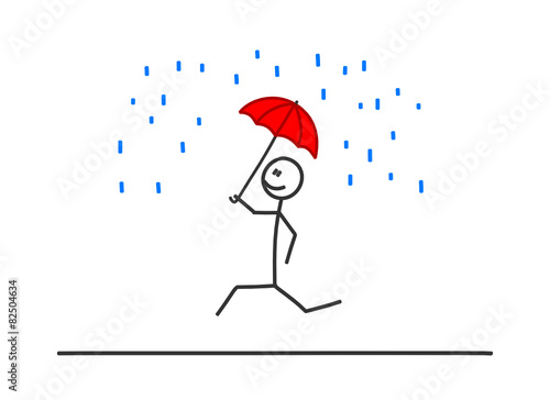 sm springen mit regenschirm im regen II