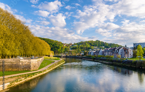 Φωτογραφία View of Besancon over the Doubs River - France