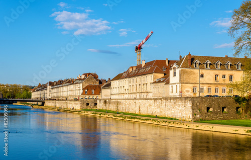 View of embankment in Besancon - France photo