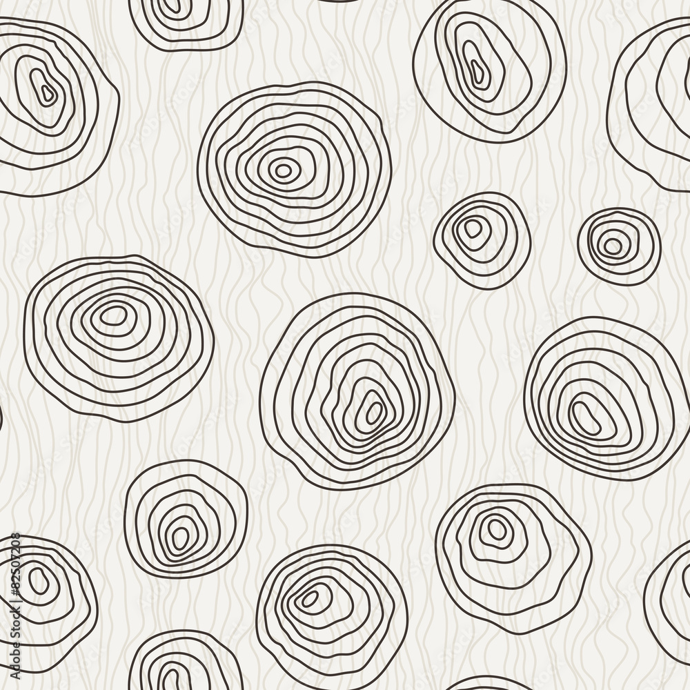 Vector seamless pattern of the curves circles Vector seamless pattern of the curves circles
