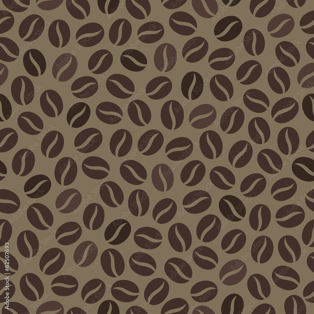 Seamless wallpaper pattern with coffee beans Seamless wallpaper pattern with coffee beans
