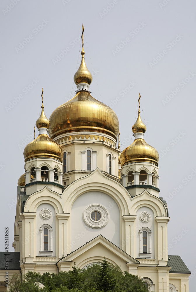 Transfiguration Cathedral in Khabarovsk. Russia