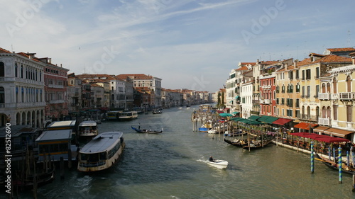 time lapse movie of boats moving through the grand canal in venice italy