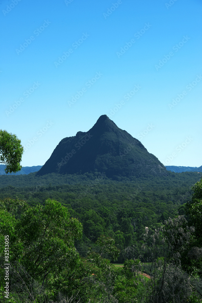 Glass House Mountains National park in Australia. Glass House Mountains National park in Australia.