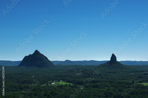 Glass House Mountains National park in Australia. photo