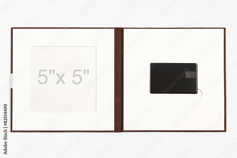 Brown Linen USB Flash drive Folio Brown Linen USB Flash drive Folio