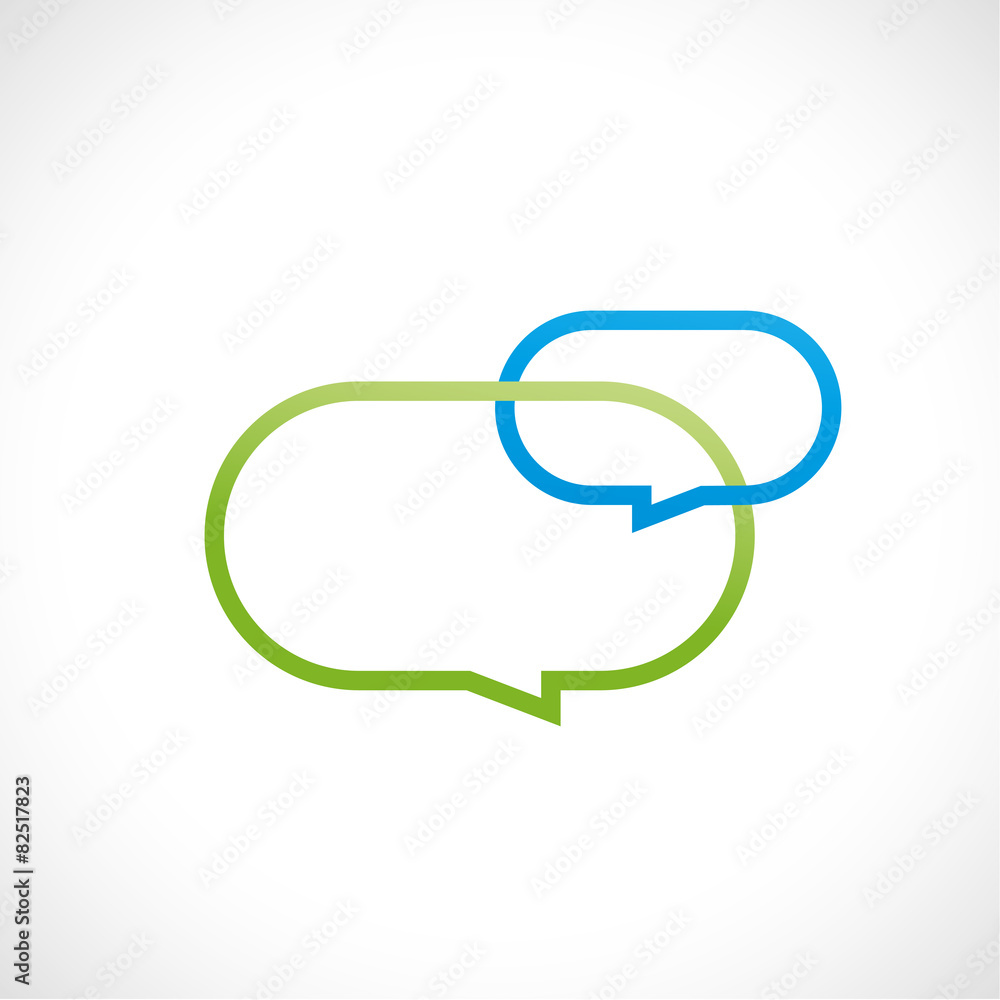 Fototapeta premium bulle dialogue-communication