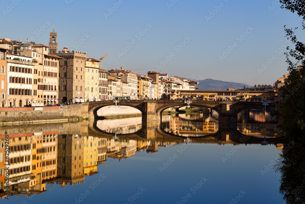 Florence, Old Bridge on Arno river
