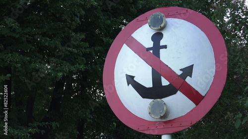Offshore mooring sign is prohibited. 4K.
