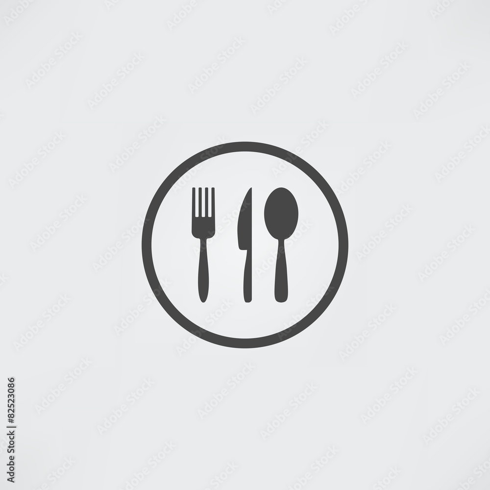 Kitchen Set Vector. Cutlery symbols