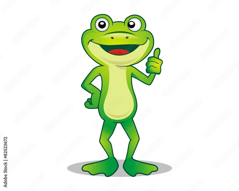 Fototapeta premium frog toad character image vector